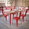 Flash Furniture 30x60 Table Brown Umbrella Top/Red Steel Frame JJ-T146120-BRRD-GG - alternate 10